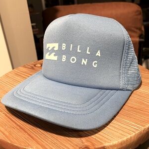 Blue billabong trucker hat